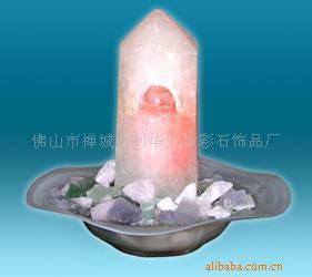 天然彩石水晶柱 點亮空間的自然藝術(shù)